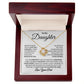To My Daughter Love Your Dad Love Knot Necklace