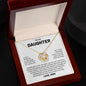 To My Daughter Love Mom  Love Knot Necklace