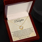 To My Daughter - Love Knot Necklace