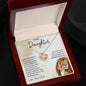 To My Daughter Love Dad Love Knot Necklace