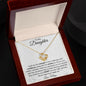 To My Daughter - Love Knot Necklace