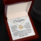 To My Daughter Love Your Dad Love Knot Necklace