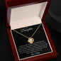 To My Daughter - Love Knot Necklace