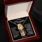 To My Daughter Love Dad Love Knot Necklace