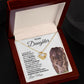 To My Daughter Love Mom Love Knot Necklace