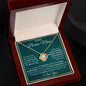 To My Bonus Mom I Love You Love Knot Necklace