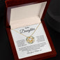 To My Daughter Love Mum Love Knot Necklace