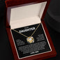 To My Daughter Love Dad Love Knot Necklace
