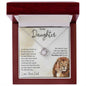 To My Daughter Love Dad Love Knot Necklace
