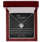 To My Daughter - Love Knot Necklace