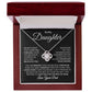 To My Daughter Love Your Dad Love Knot Necklace