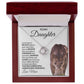 To My Daughter Love Mom Love Knot Necklace