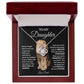 To My Daughter Love Dad Love Knot Necklace