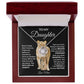 To My Daughter Love Mom Love Knot Necklace