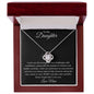 To My Daughter - Love Knot Necklace