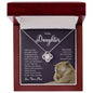 To My Daughter Love Mom Love Knot Necklace