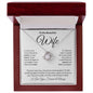 To My Beautiful Wife - Love Knot Necklace