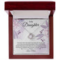 To My Daughter Love Mom - Love Knot Necklace