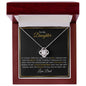 To My Daughter - Love Knot Necklace