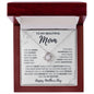 To My Beautiful Mom Love Knot Necklace
