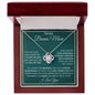 To My Bonus Mom I Love You Love Knot Necklace