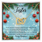 To My Sister - Interlocking Hearts Necklace
