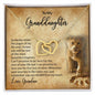 To My Granddaughter - Interlocking Hearts Necklace