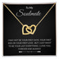 To My Soulmate - Interlocking Hearts Necklace