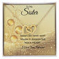 To My Sister - Interlocking Hearts Necklace