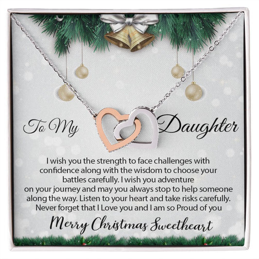 To My Daughter - Interlocking Hearts
