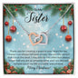 To My Sister - Interlocking Hearts Necklace