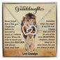 To My Granddaughter - Interlocking Hearts Necklace