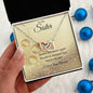 To My Sister - Interlocking Hearts Necklace
