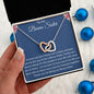 To My Bonus Sister - Interlocking Hearts Necklace