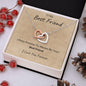 To My Best Friend - Interlocking Hearts Necklace