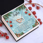 To My Sister - Interlocking Hearts Necklace
