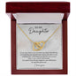 To My Daughter - Interlocking Hearts Necklace