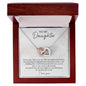 To My Daughter - Interlocking Hearts Necklace