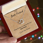 To My Best Friend - Interlocking Hearts Necklace