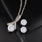 To My Soulmate  - Alluring Beauty Necklace and Cubic Zirconia Earring Set