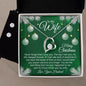 To My Wife - Forever Love Necklace and Cubic Zirconia Earring Set