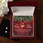To My Wife - Alluring Beauty Necklace and Cubic Zirconia Earring Set