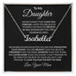 To My Daughter Personalized Name Necklace Ship From The USA