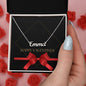 Custom Name Necklace  Happy Valentines