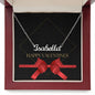 Custom Name Necklace  Happy Valentines