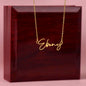 Personalized Signature Style Name Necklace Made And Shipped From USA