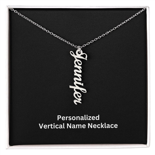 Personalized Vertical Name Necklace Gift For Her Mother's Day Gift