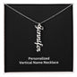 Personalized Vertical Name Necklace Gift For Her Mother's Day Gift