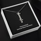 Personalized Vertical Name Necklace Gift For Her Mother's Day Gift