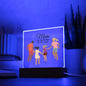 Mom You Are The Beat Of Our Hearts Square Acrylic Plaque